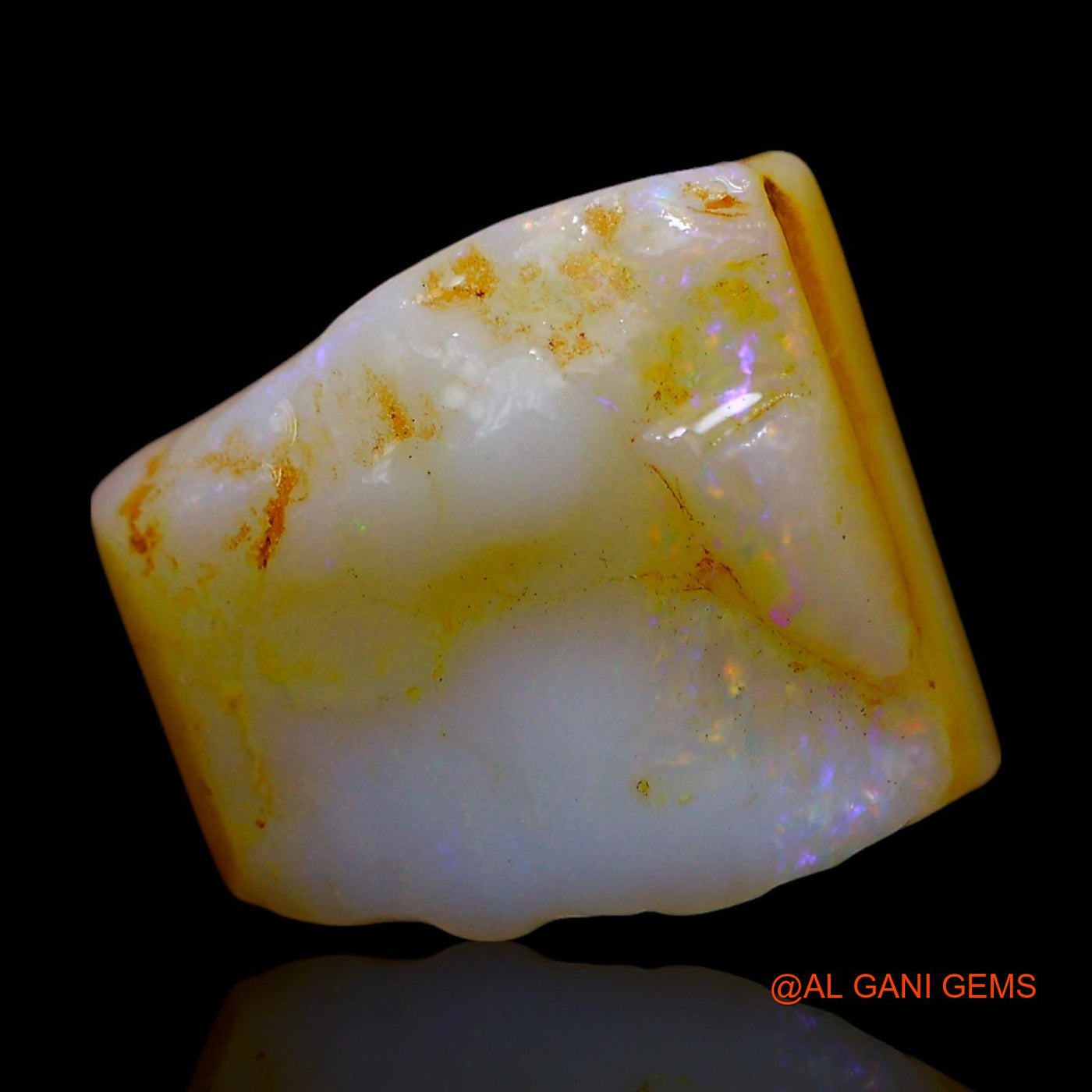 4.00 Cts Natural Australian Fire Opal Fancy Rough Loose Gemstone For Jewelry 12x10x5 mm RF-359