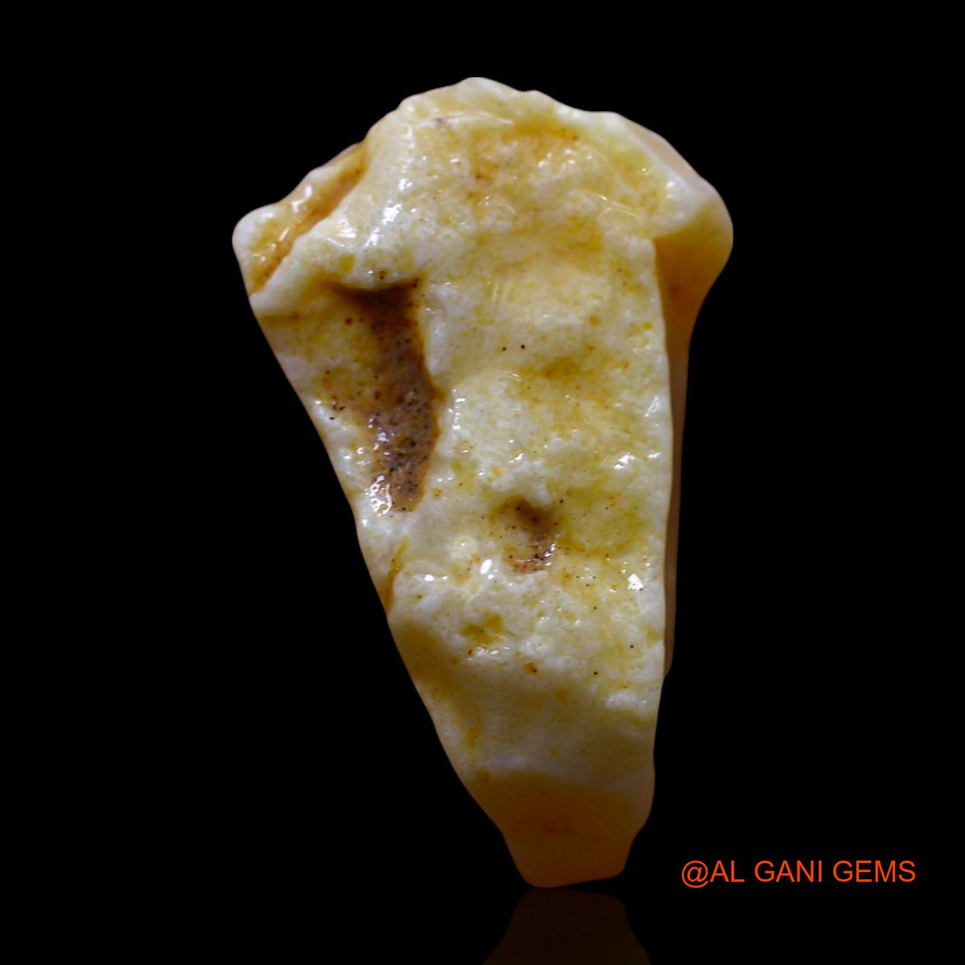 Natural Untreated Fire Opal Loose Gemstone Fancy Rough From Australia 6.00 Cts 18x10x7 mm RF-35