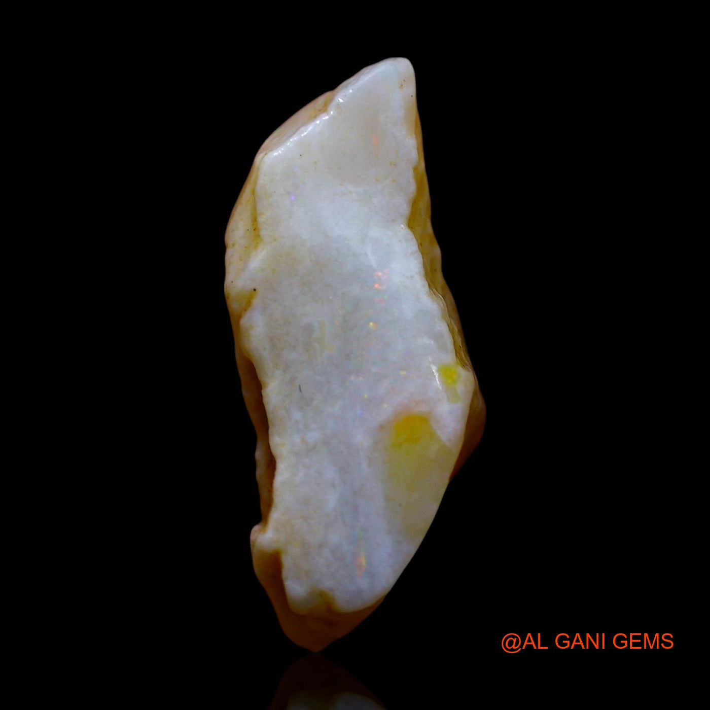 Natural Untreated Fire Opal Loose Gemstone Fancy Rough From Australia 6.00 Cts 18x10x7 mm RF-35