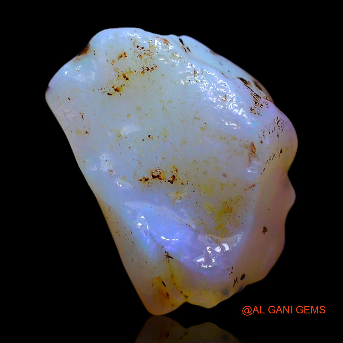 Natural Untreated Fire Opal Loose Gemstone Fancy Rough From Australia 5.00 Cts 13x10x7 mm RF-360