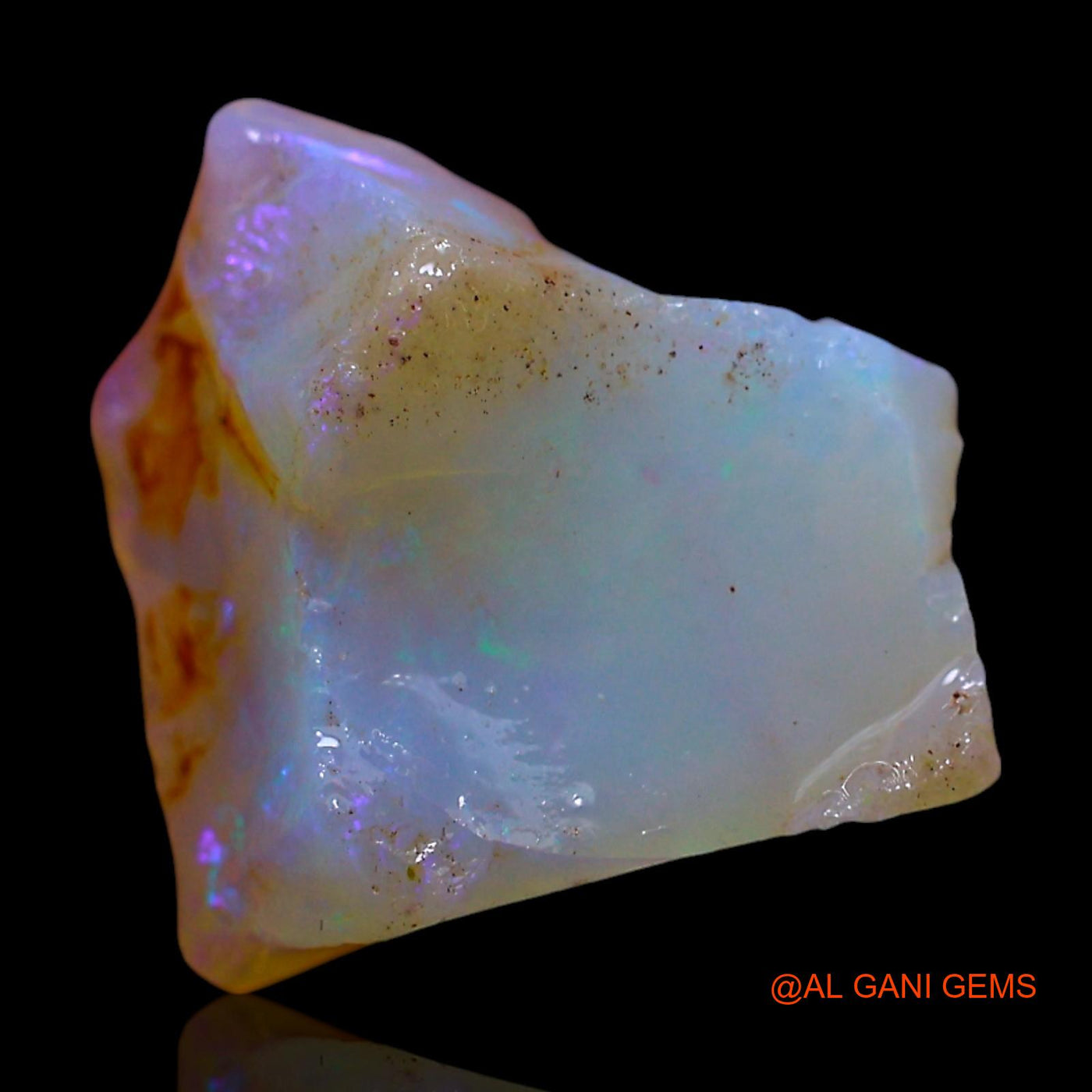 4.00 Cts Natural Australian Fire Opal Loose Gemstone Fancy Rough 11x11x7 mm RF-361