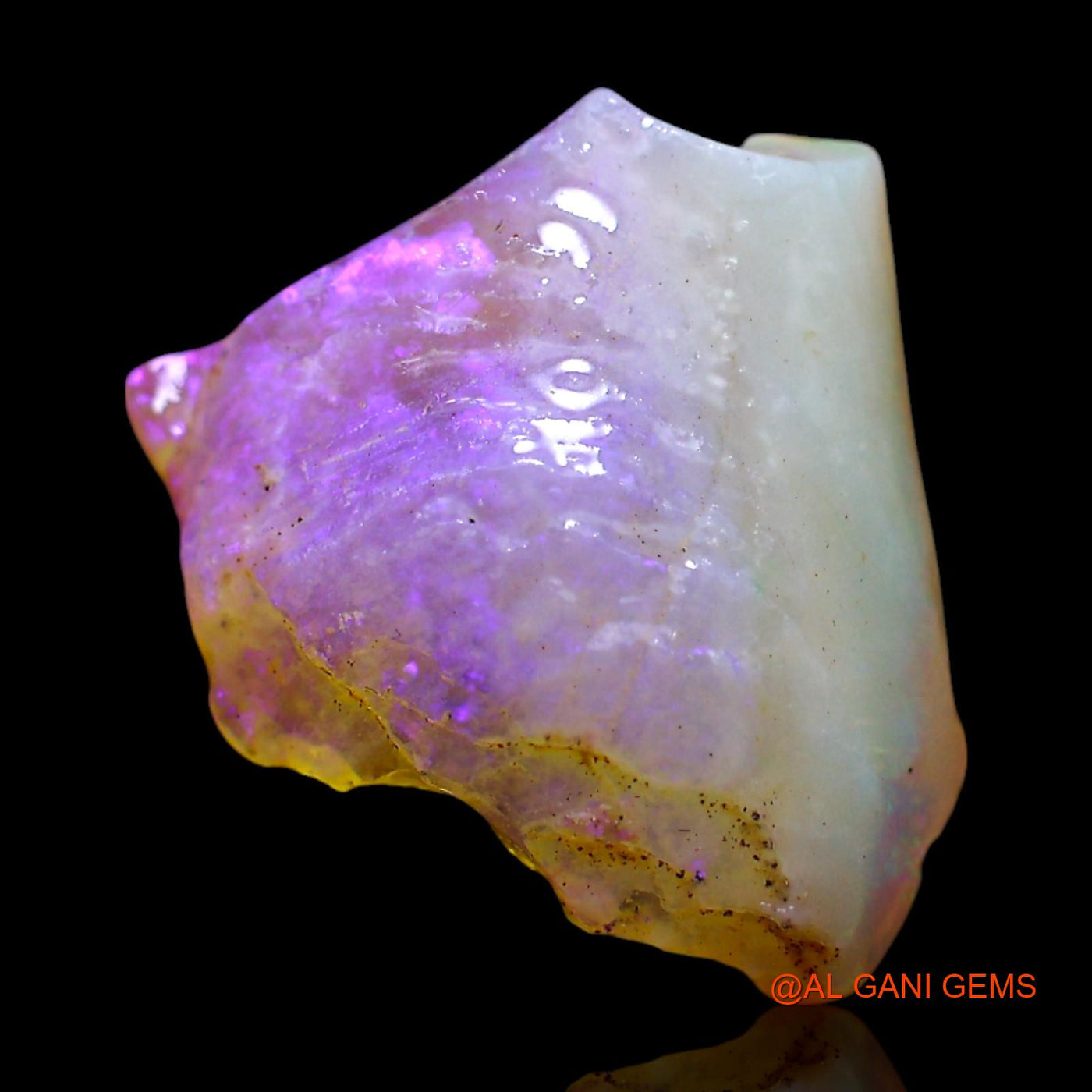 2.00 Cts Natural Australian Fire Opal Loose Gemstone Fancy Rough 14x11x2 mm RF-363