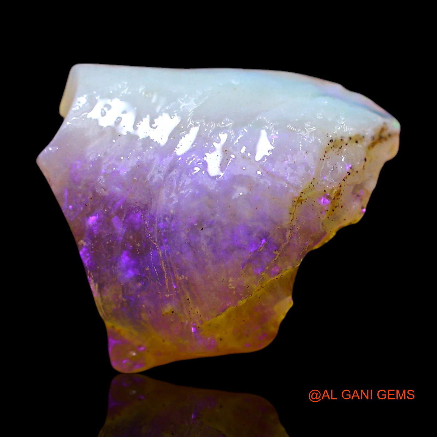 2.00 Cts Natural Australian Fire Opal Loose Gemstone Fancy Rough 14x11x2 mm RF-363