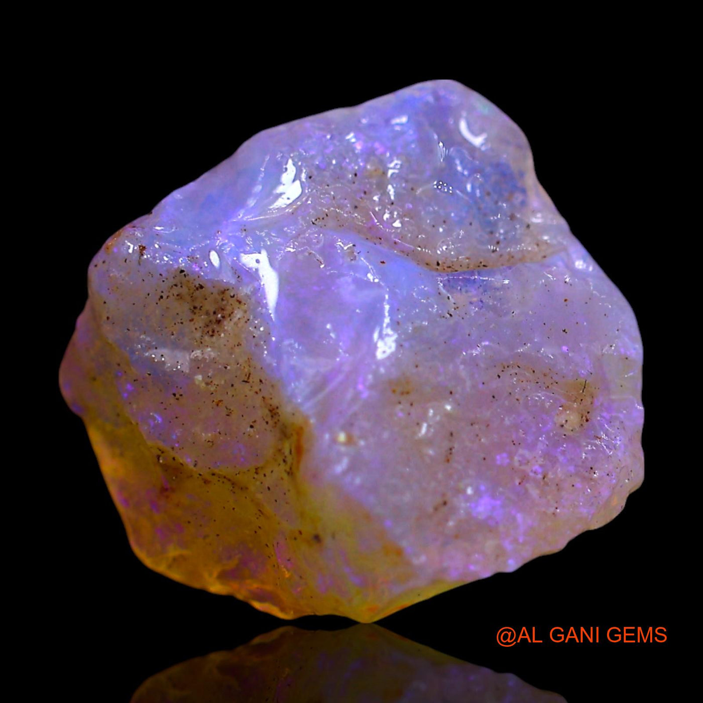Natural Fire Opal Gemstone 2.80 Cts Loose Fancy Rough From Australia 12x12x5 mm RF-366