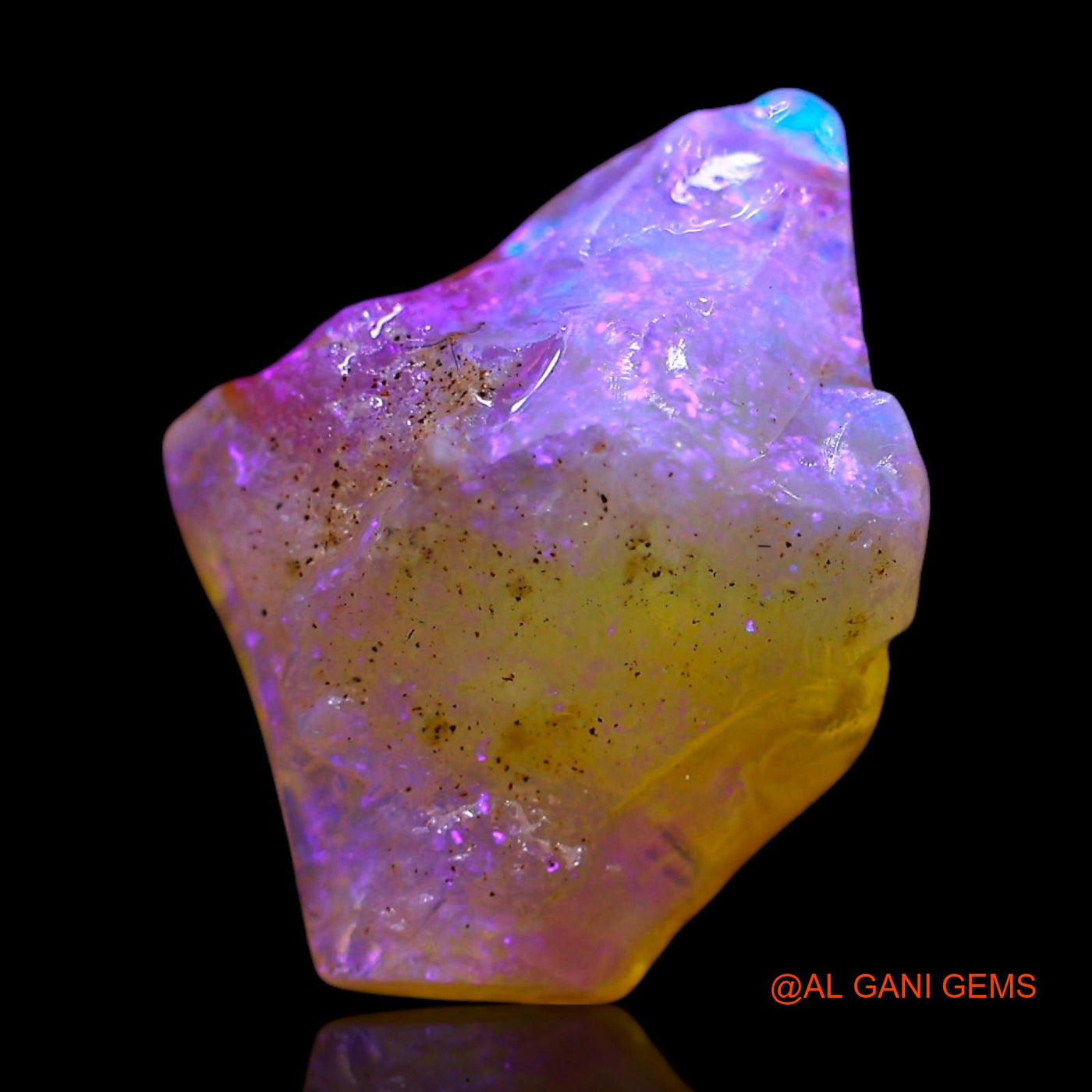 4.00 Cts Natural Australian Fire Opal Loose Gemstone Fancy Rough 11x11x6 mm RF-367