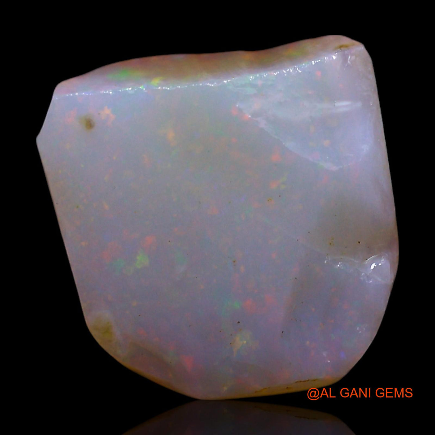 Natural Untreated Fire Opal Loose Gemstone Fancy Rough From Australia 3.80 Cts 11x10x4 mm RF-372