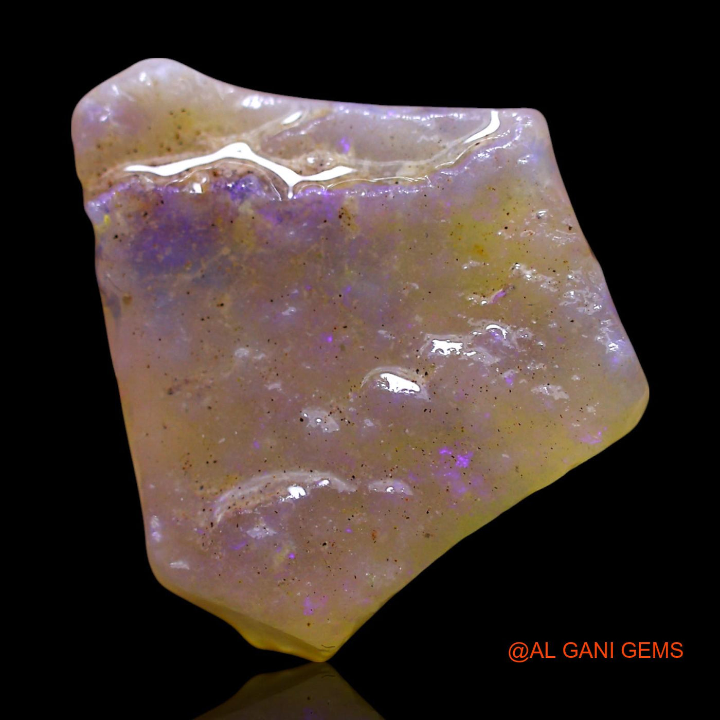 6.00 Cts Unheated Australian Fire Opal Loose Gemstone Fancy Rough Natural 15x13x5 mm RF-37