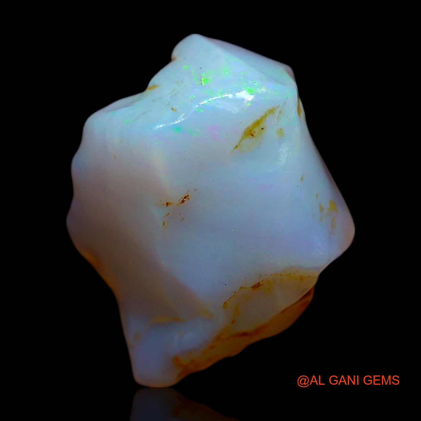 Natural Untreated Fire Opal Loose Gemstone Fancy Rough From Australia 5.00 Cts 11x11x6 mm RF-380