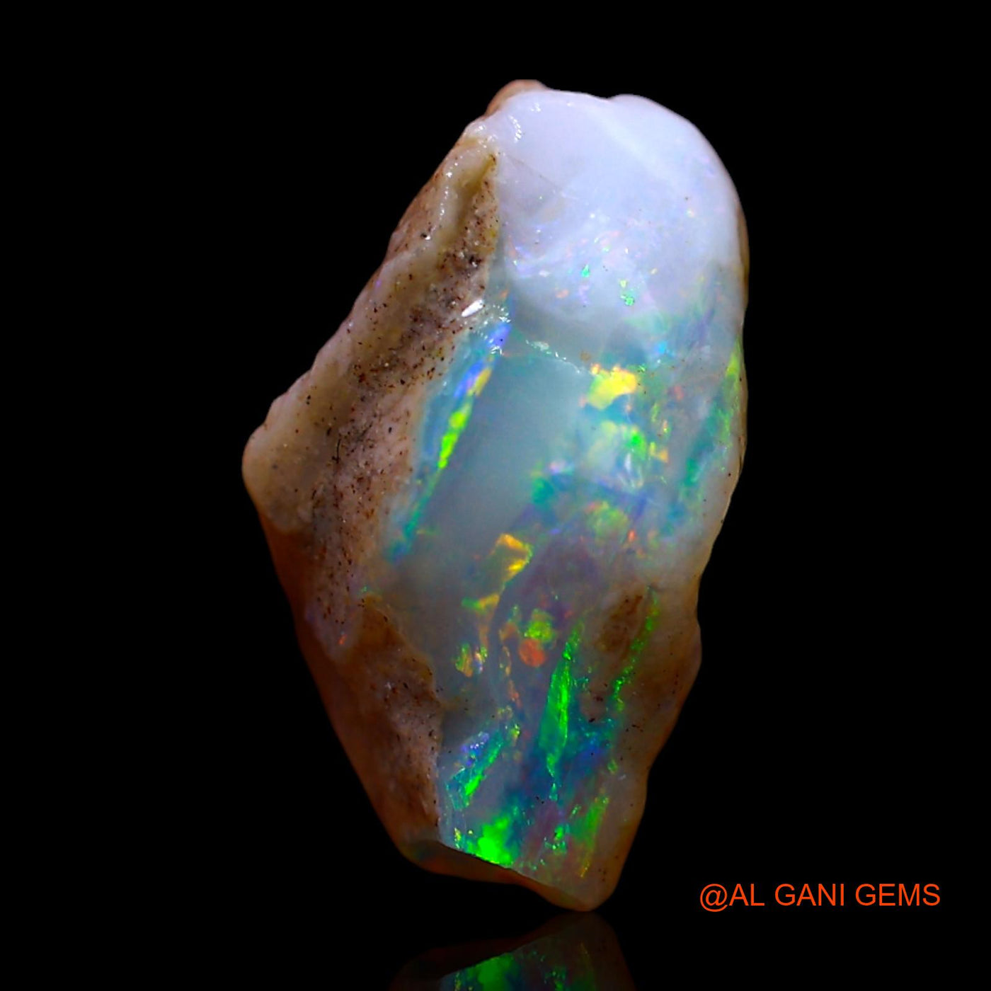 Natural Fire Opal Gemstone 3.50 Cts Loose Fancy Rough From Australia 13x9x7 mm RF-384