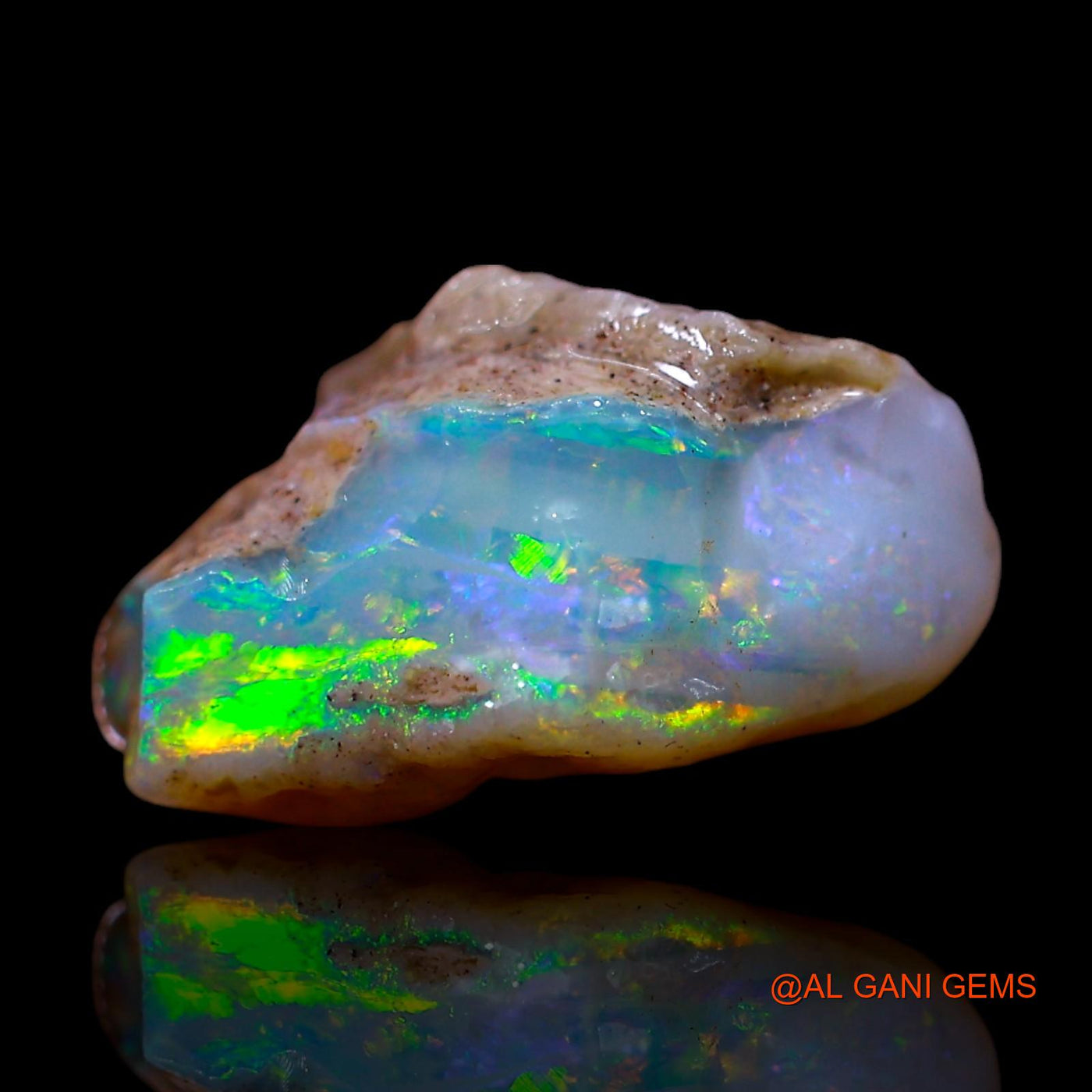Natural Fire Opal Gemstone 3.50 Cts Loose Fancy Rough From Australia 13x9x7 mm RF-384