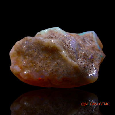 Natural Fire Opal Gemstone 3.50 Cts Loose Fancy Rough From Australia 13x9x7 mm RF-384