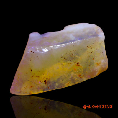 Natural Untreated Fire Opal Loose Gemstone Fancy Rough From Australia 5.00 Cts 16x10x7 mm RF-392