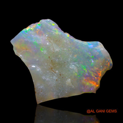 2.00 Cts Natural Australian Fire Opal Loose Gemstone Fancy Rough 14x13x2 mm RF-394