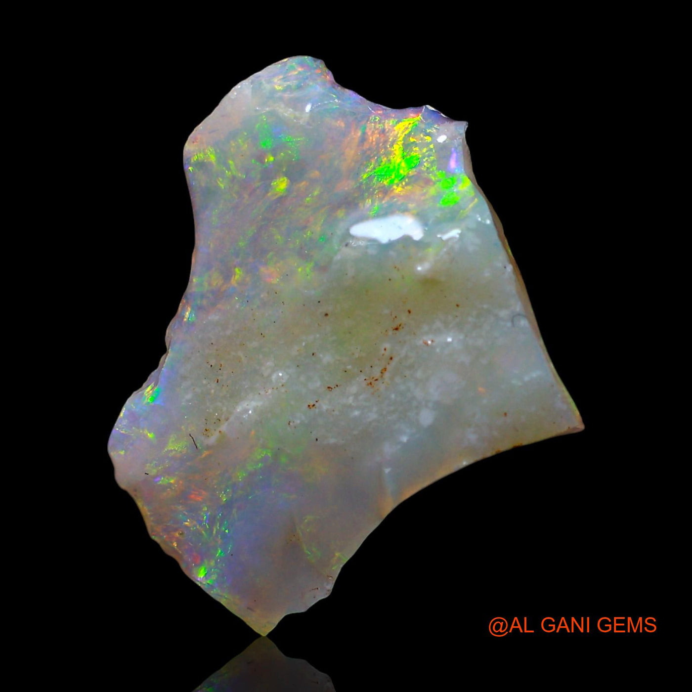 2.00 Cts Natural Australian Fire Opal Loose Gemstone Fancy Rough 14x13x2 mm RF-394