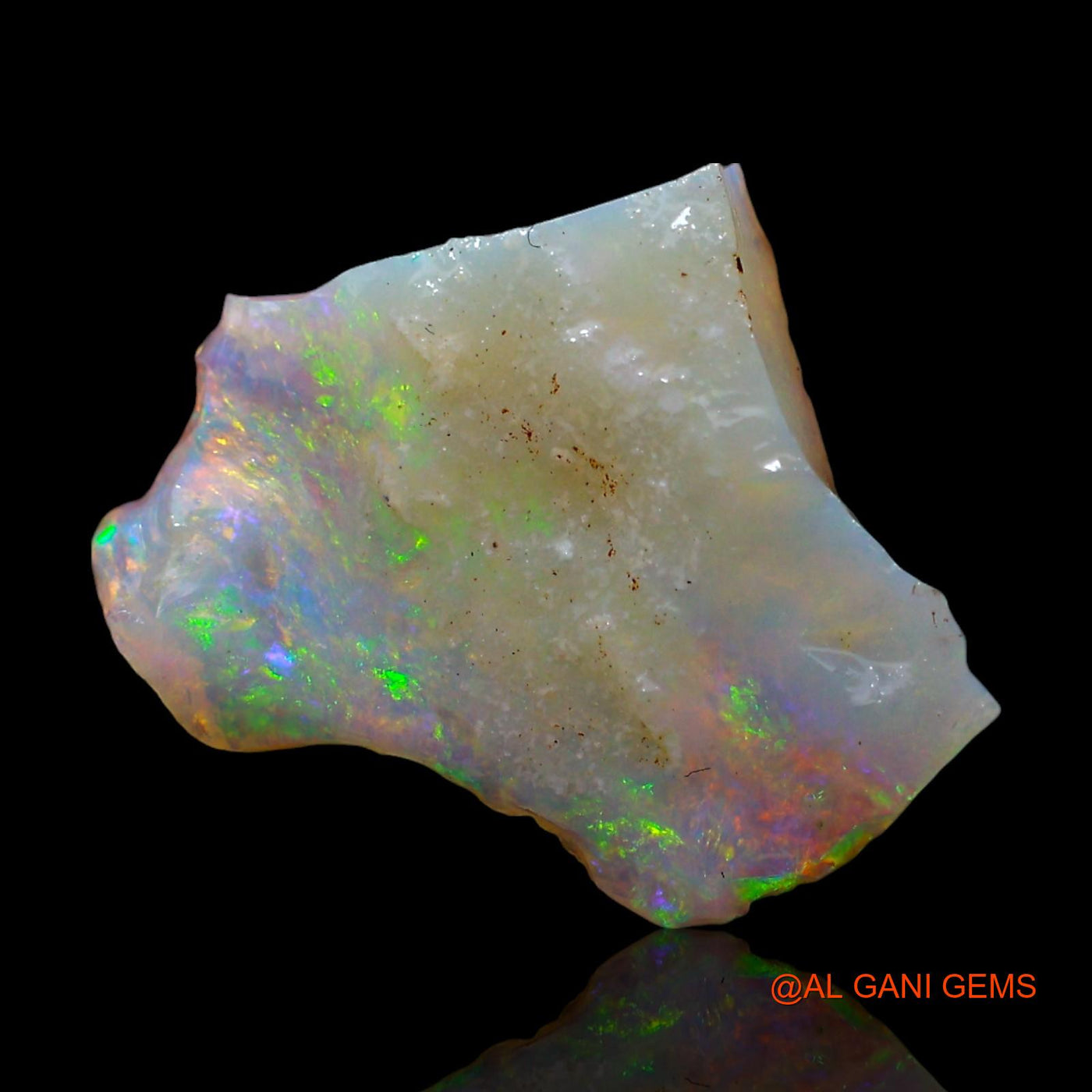 2.00 Cts Natural Australian Fire Opal Loose Gemstone Fancy Rough 14x13x2 mm RF-394