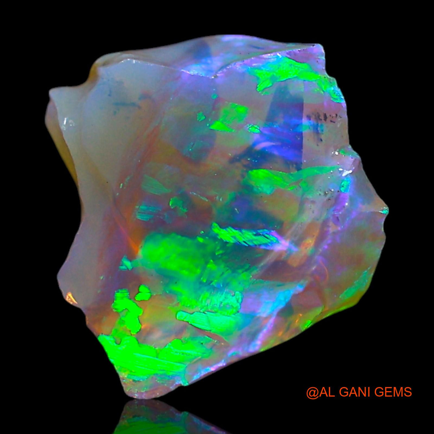 Natural Untreated Fire Opal Loose Gemstone Fancy Rough From Australia 2.00 Cts 9x8x5 mm RF-399