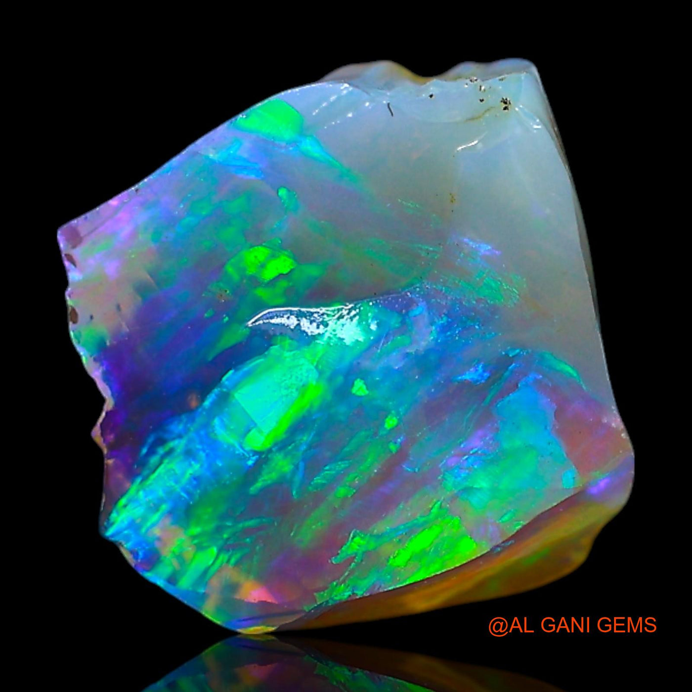 Natural Untreated Fire Opal Loose Gemstone Fancy Rough From Australia 2.00 Cts 9x8x5 mm RF-399