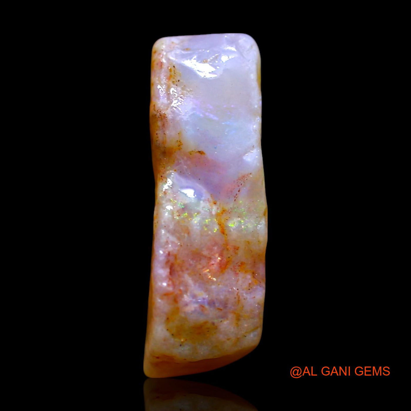 6.00 Cts Natural Australian Fire Opal Loose Gemstone Fancy Rough 13x13x5 mm RF-39