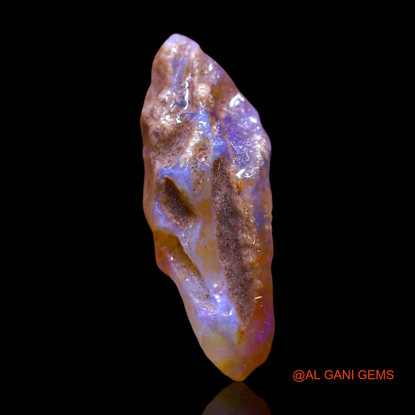 13.00 Cts Unheated Australian Fire Opal Loose Gemstone Fancy Rough Natural 29x10x9 mm RF-402