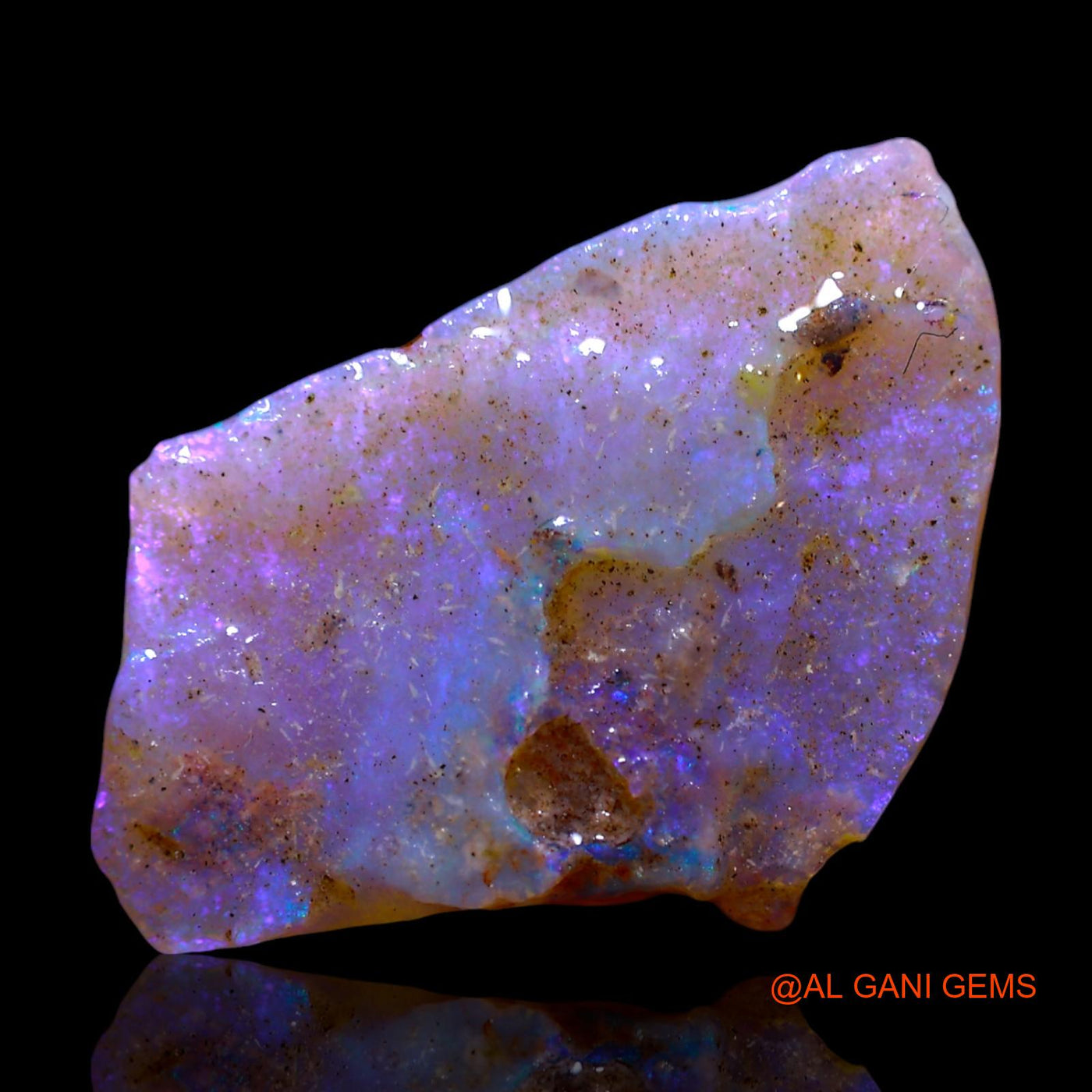 Natural Fire Opal Gemstone 6.00 Cts Loose Fancy Rough From Australia 18x15x3 mm RF-405