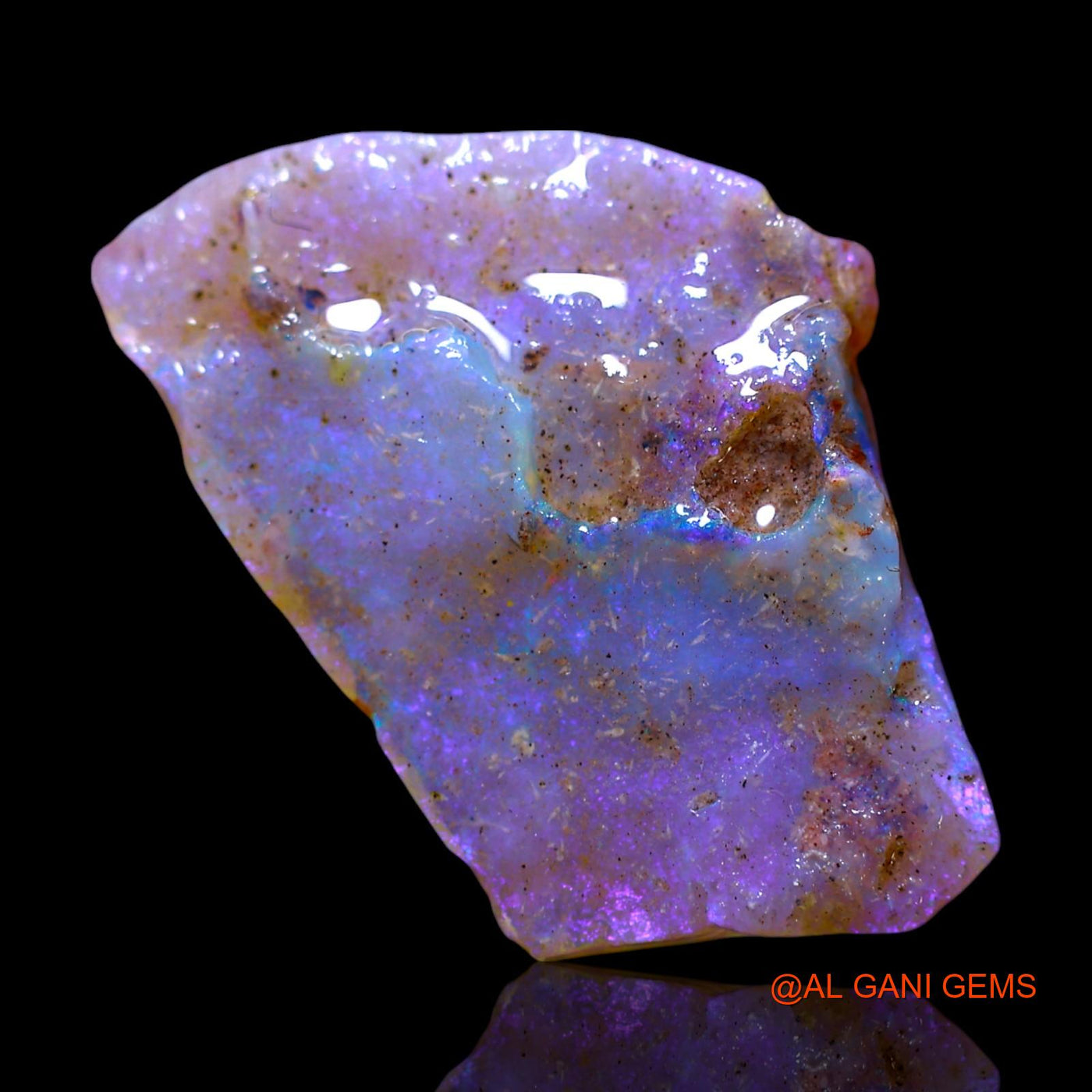 Natural Fire Opal Gemstone 6.00 Cts Loose Fancy Rough From Australia 18x15x3 mm RF-405