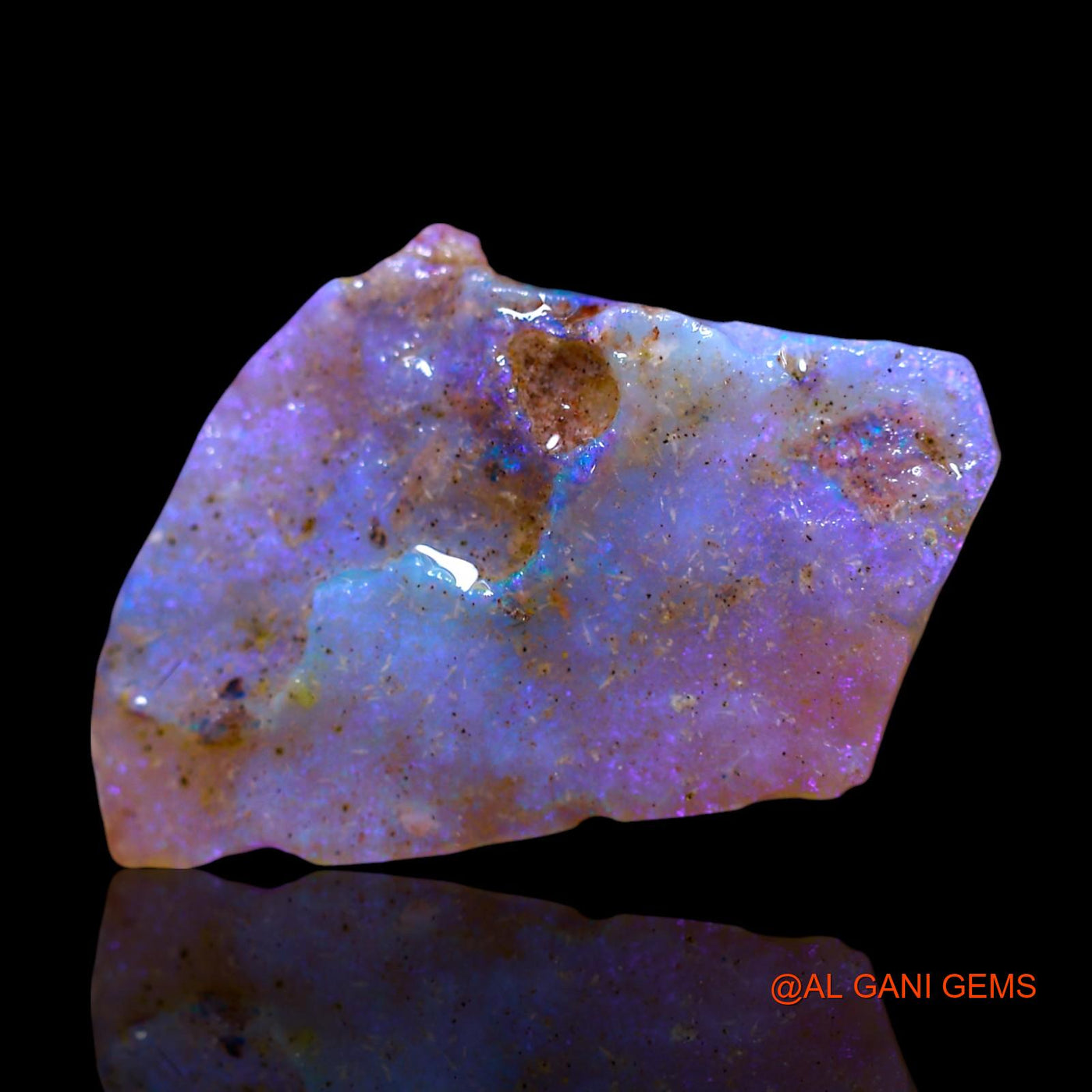Natural Fire Opal Gemstone 6.00 Cts Loose Fancy Rough From Australia 18x15x3 mm RF-405