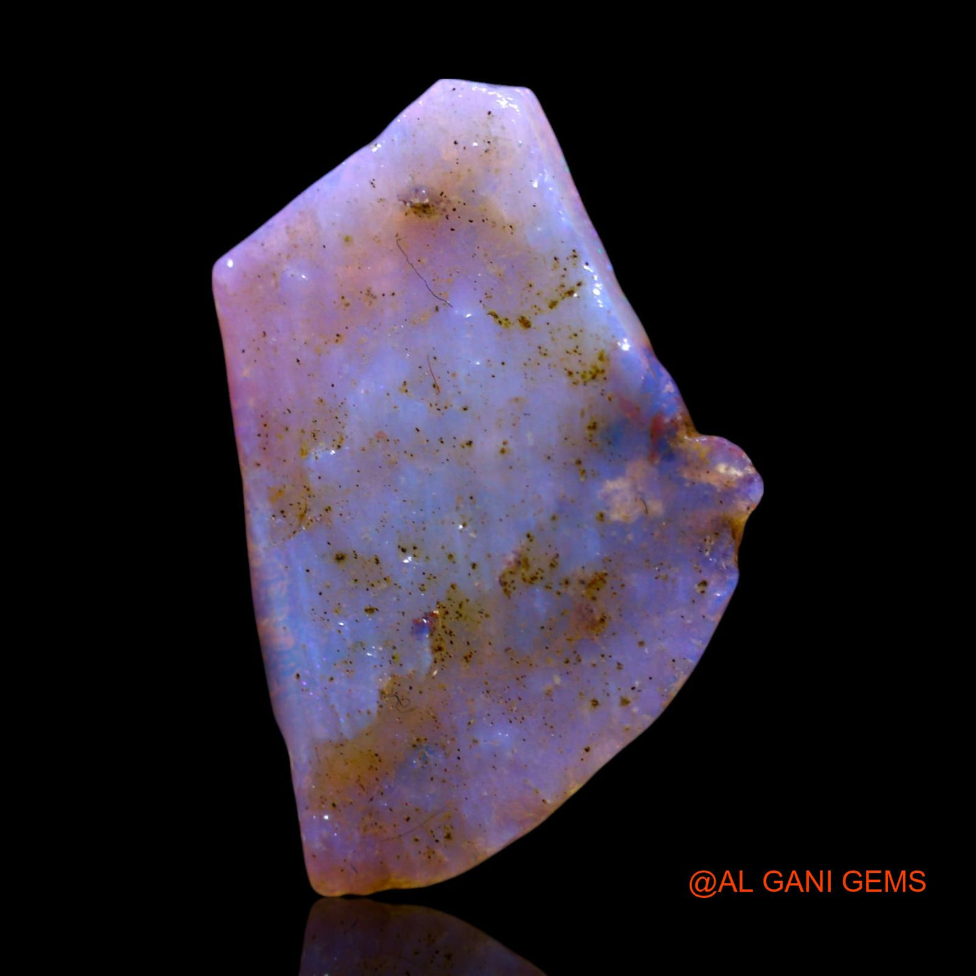 Natural Fire Opal Gemstone 6.00 Cts Loose Fancy Rough From Australia 18x15x3 mm RF-405