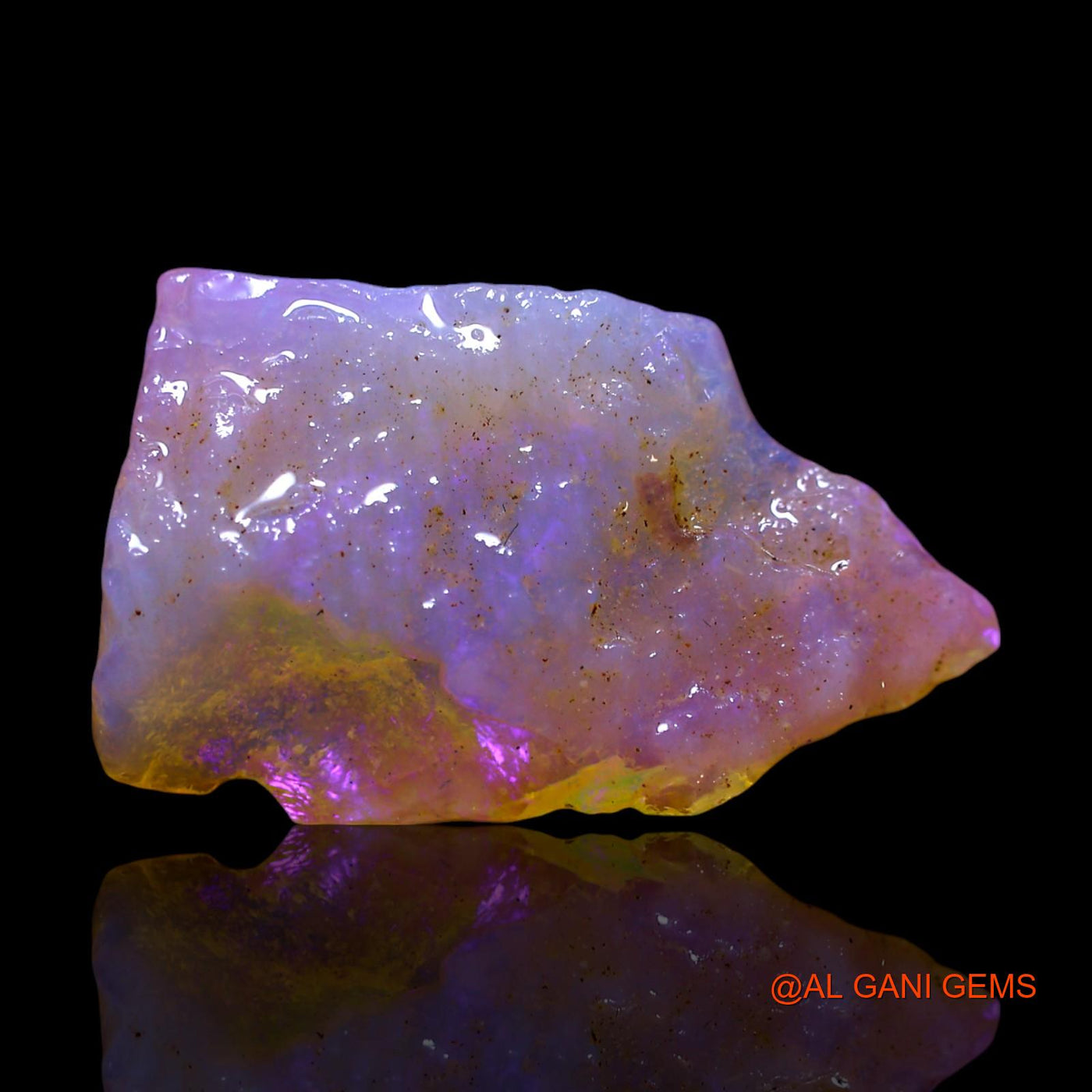 Natural Untreated Fire Opal Loose Gemstone Fancy Rough From Australia 5.00 Cts 21x12x3 mm RF-406