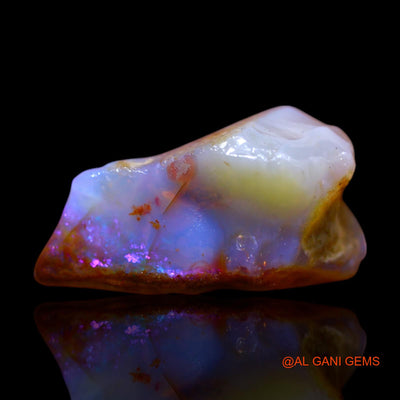 Natural Untreated Fire Opal Loose Gemstone Fancy Rough From Australia 6.00 Cts 16x12x8 mm RF-415