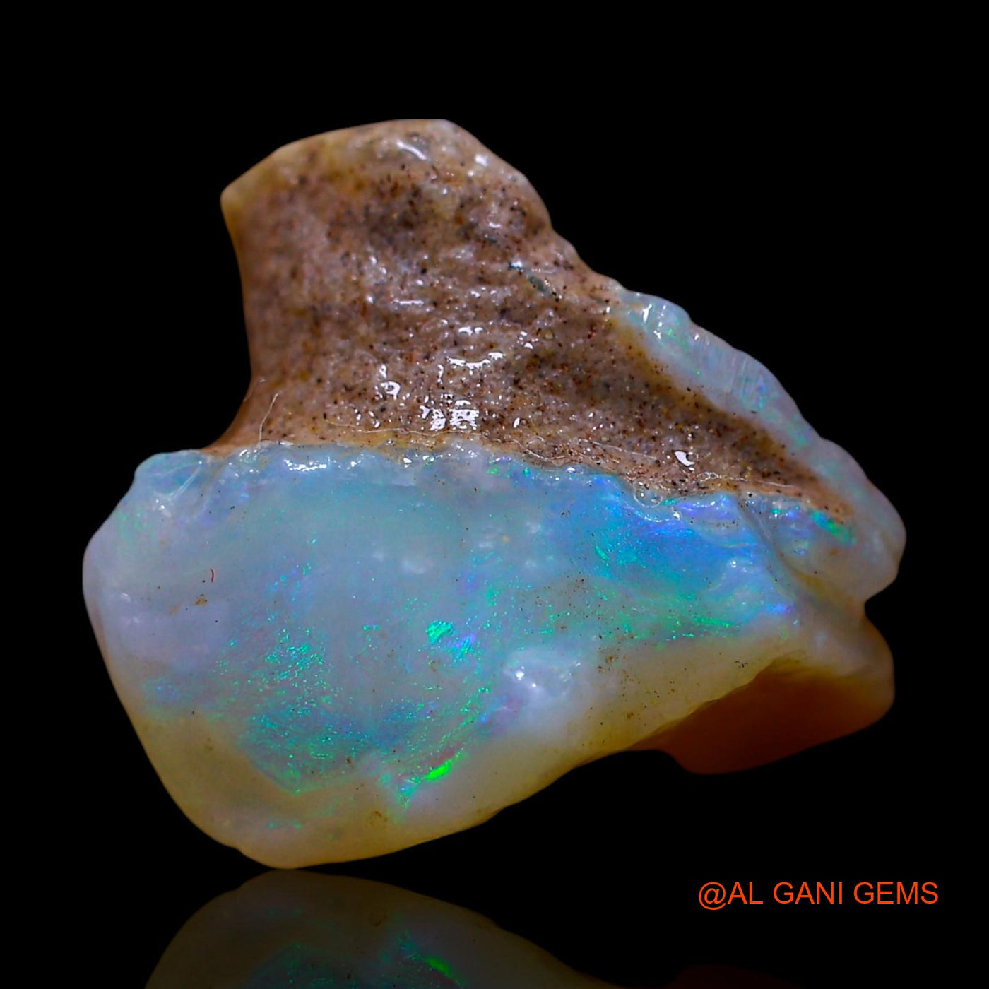 Natural Untreated Fire Opal Loose Gemstone Fancy Rough From Australia 6.00 Cts 15x12x9 mm RF-41