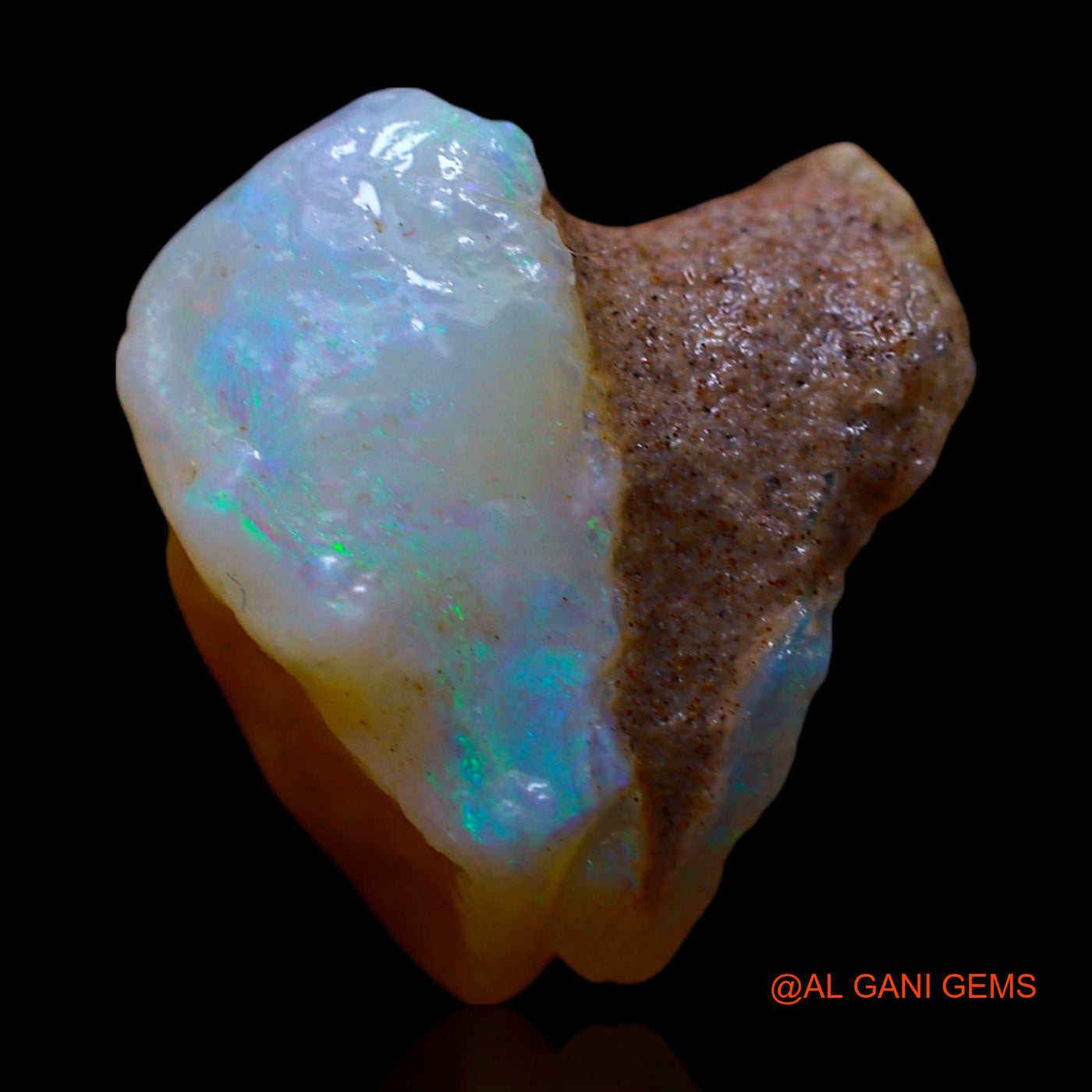 Natural Untreated Fire Opal Loose Gemstone Fancy Rough From Australia 6.00 Cts 15x12x9 mm RF-41