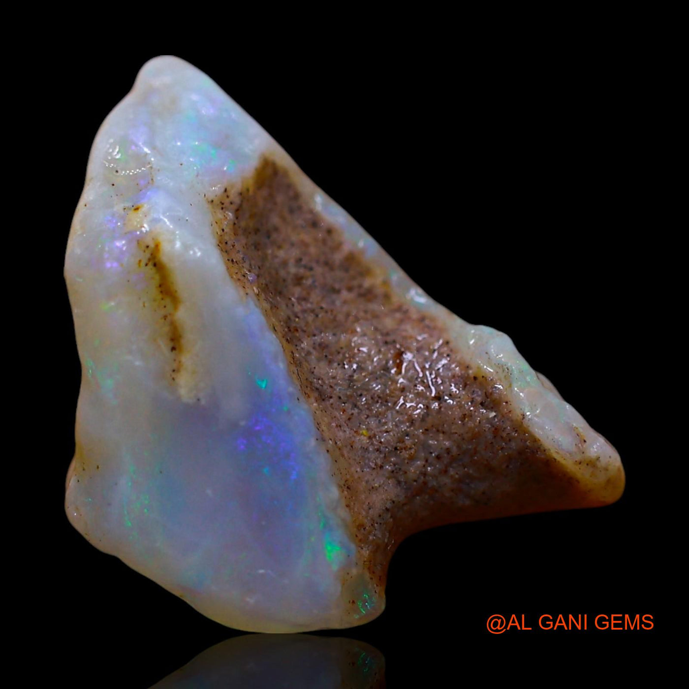 Natural Untreated Fire Opal Loose Gemstone Fancy Rough From Australia 6.00 Cts 15x12x9 mm RF-41