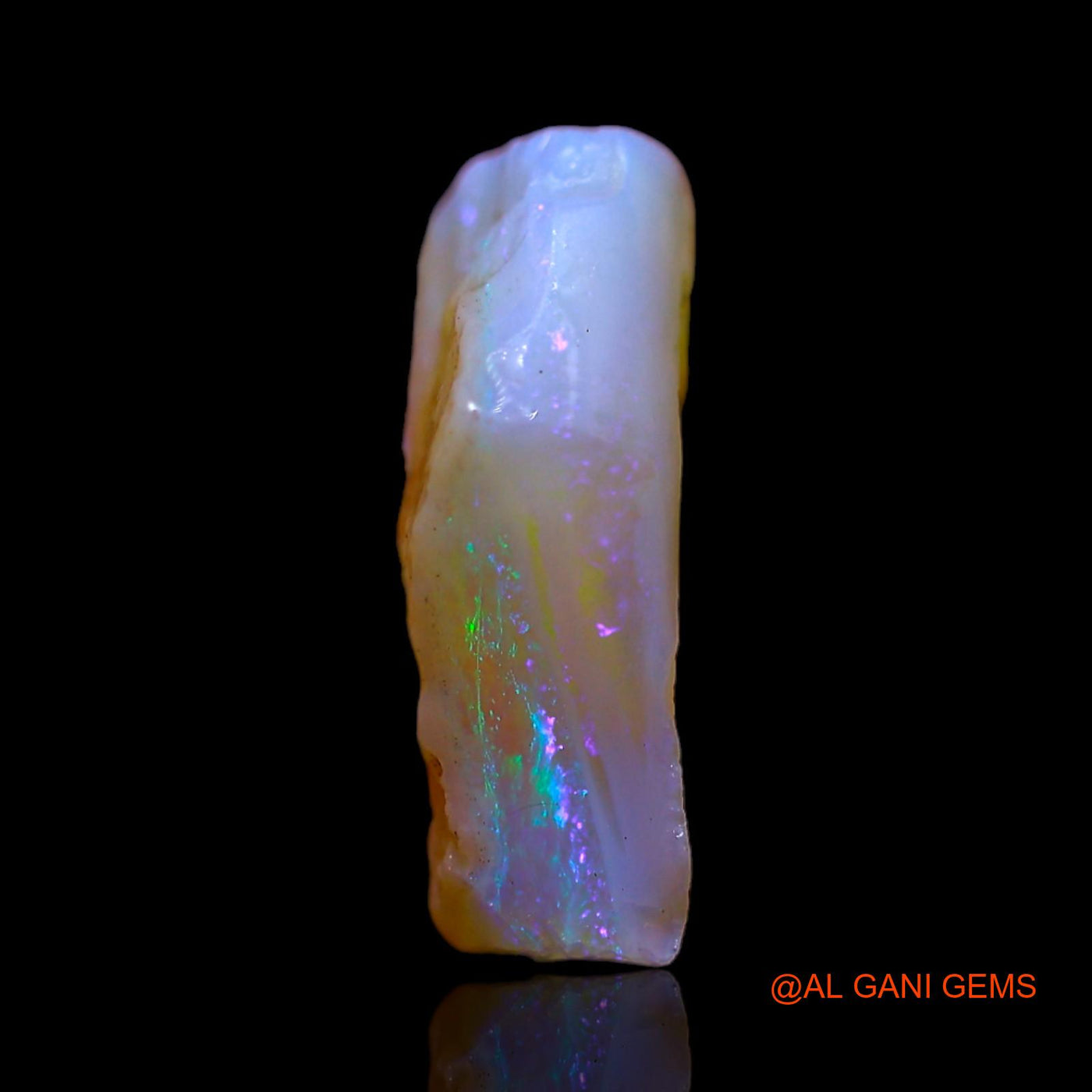 Natural Untreated Fire Opal Loose Gemstone Fancy Rough From Australia 5.00 Cts 16x10x5 mm RF-425