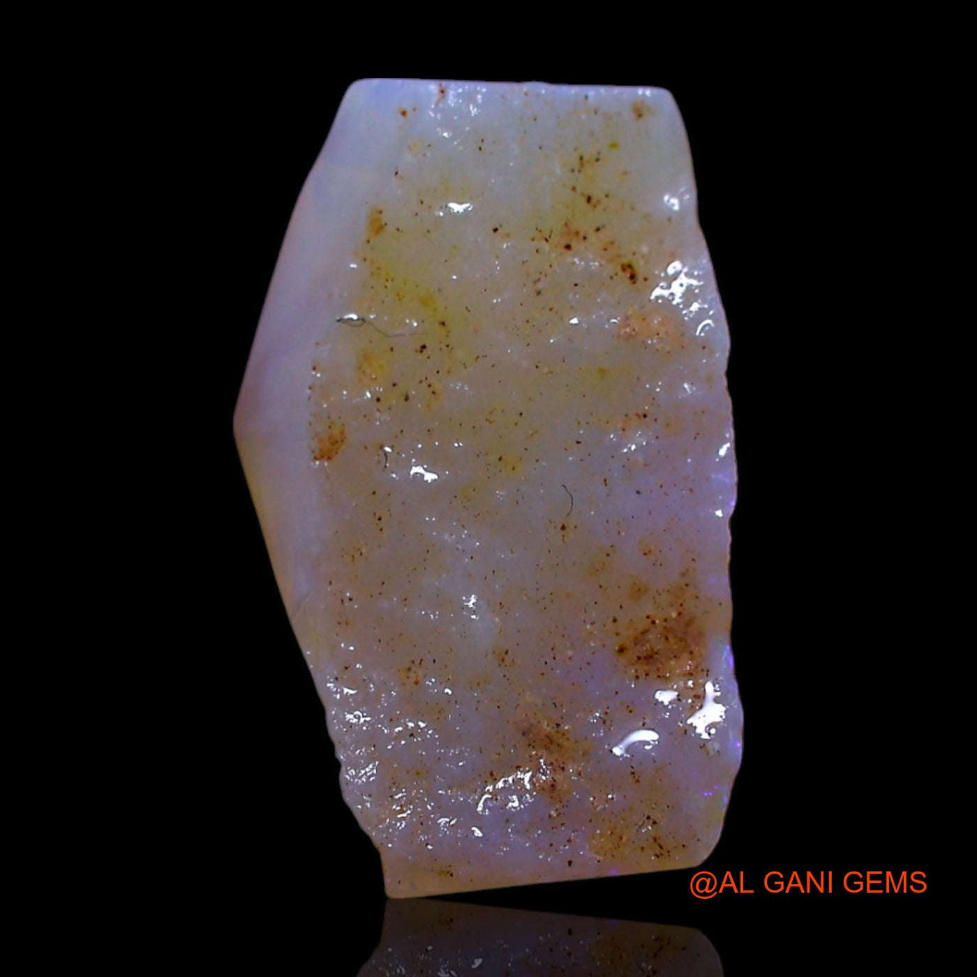Natural Untreated Fire Opal Loose Gemstone Fancy Rough From Australia 5.00 Cts 16x10x5 mm RF-425