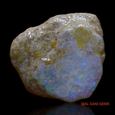 Natural Untreated Fire Opal Loose Gemstone Fancy Rough From Australia 5.00 Cts 16x15x3 mm RF-42