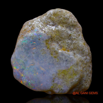 Natural Untreated Fire Opal Loose Gemstone Fancy Rough From Australia 5.00 Cts 16x15x3 mm RF-42