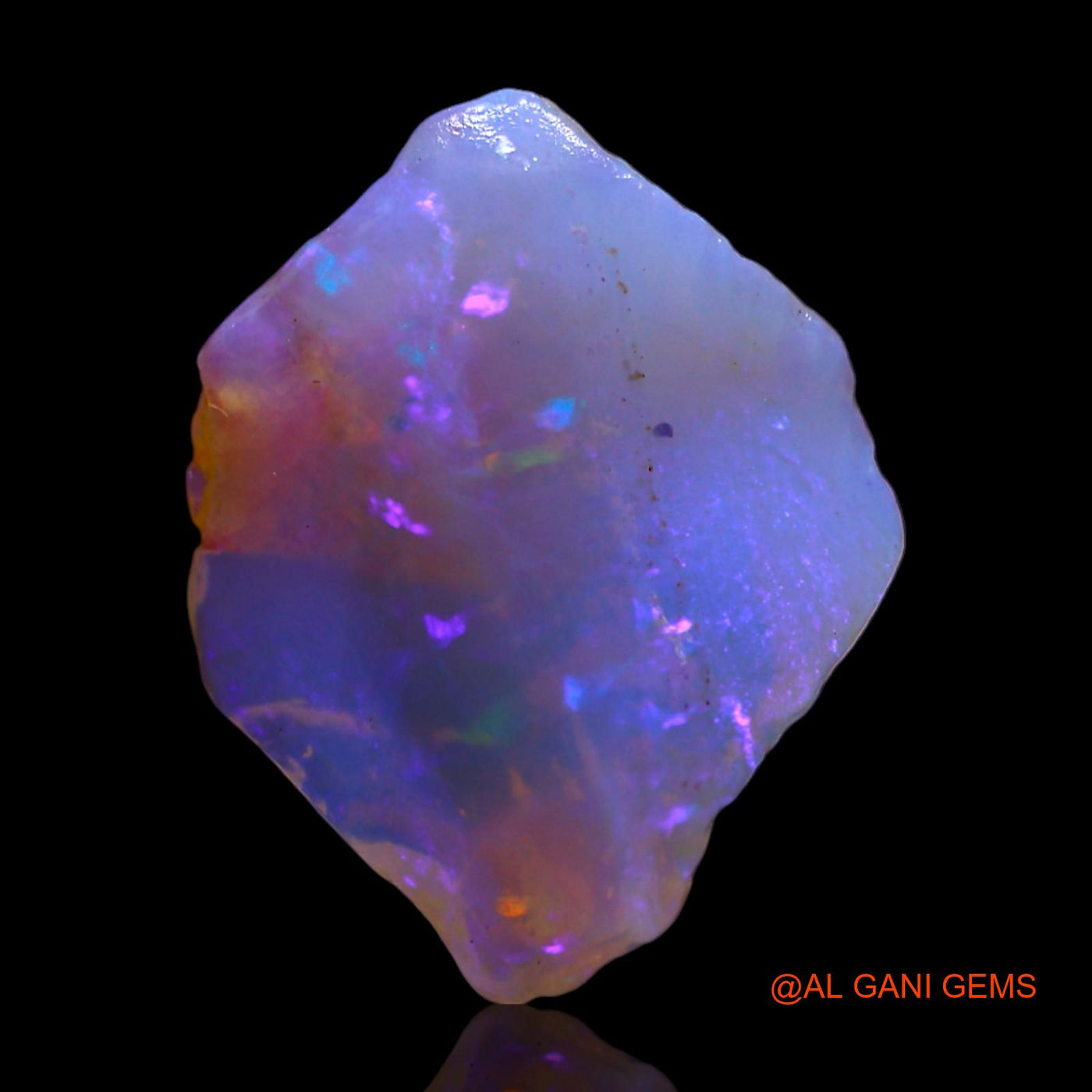 Natural Fire Opal Gemstone 4.00 Cts Loose Fancy Rough From Australia 15x12x4 mm RF-438
