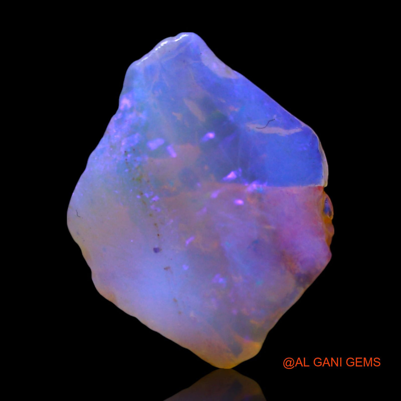 Natural Fire Opal Gemstone 4.00 Cts Loose Fancy Rough From Australia 15x12x4 mm RF-438