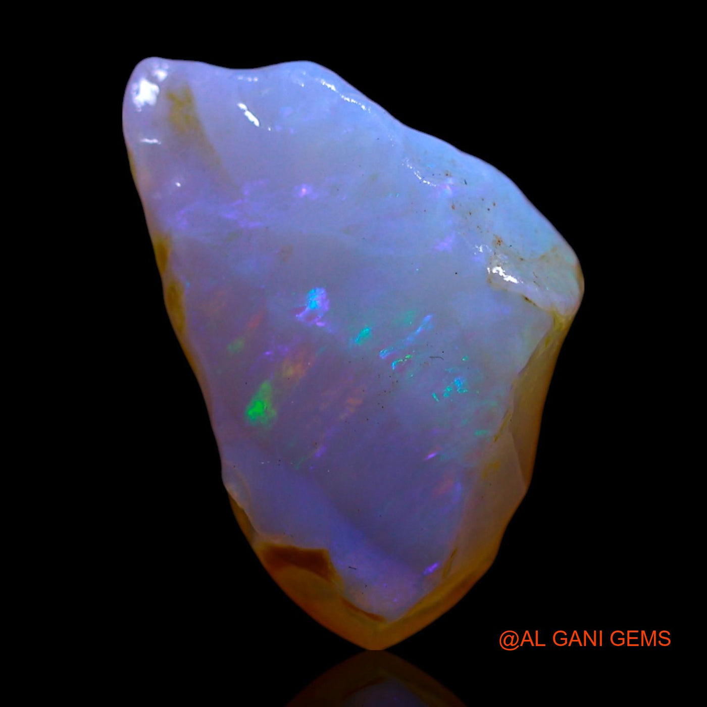 Natural Untreated Fire Opal Loose Gemstone Fancy Rough From Australia 4.00 Cts 15x9x4 mm RF-439