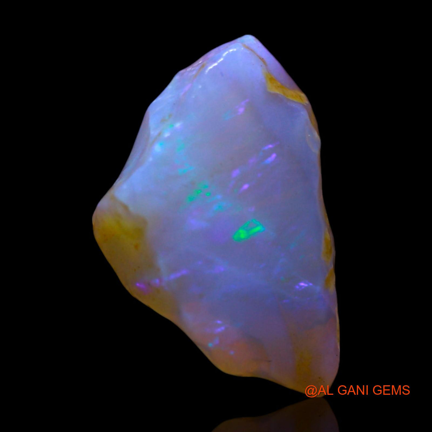 Natural Untreated Fire Opal Loose Gemstone Fancy Rough From Australia 4.00 Cts 15x9x4 mm RF-439