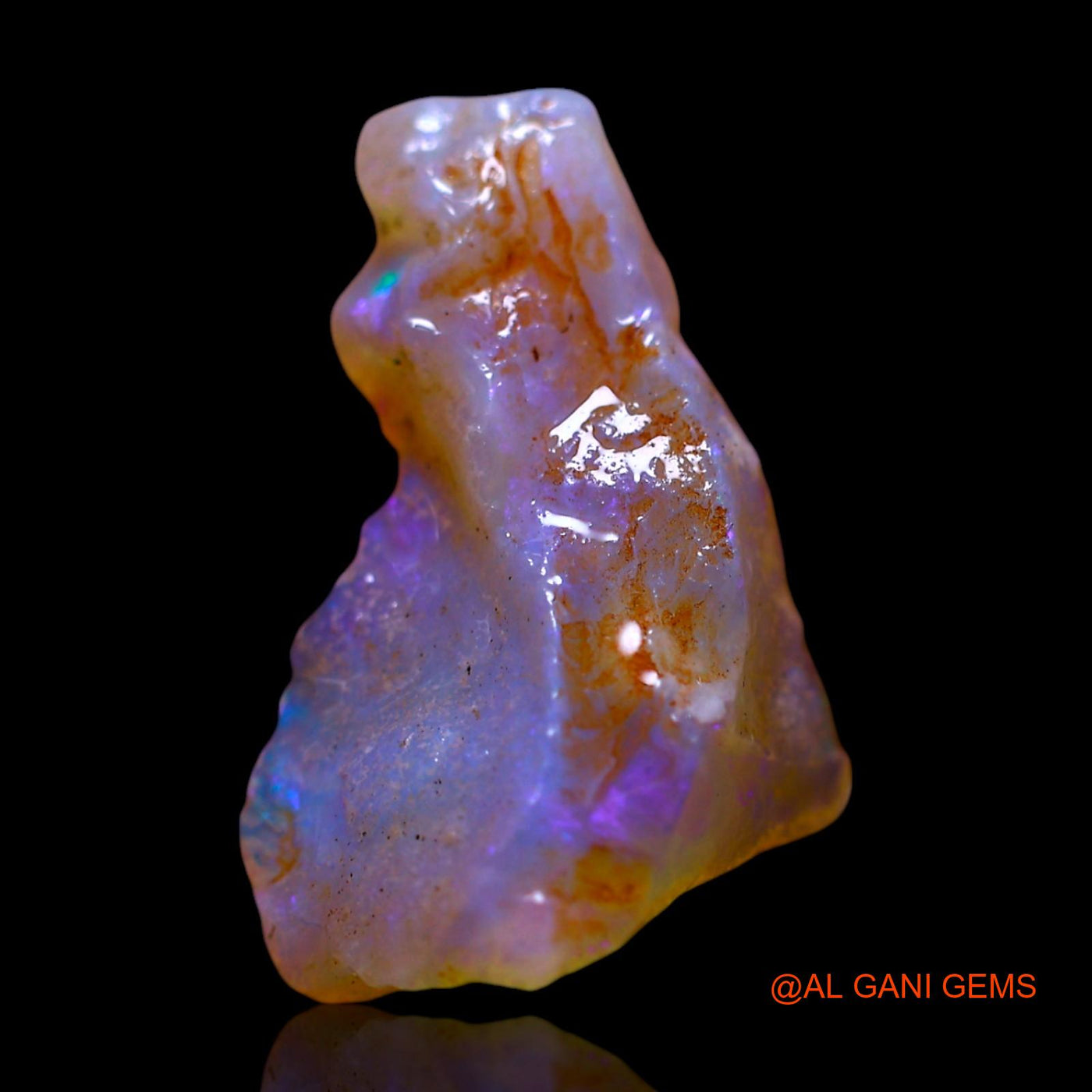 3.00 Cts Natural Australian Fire Opal Loose Gemstone Fancy Rough 17x11x5 mm RF-441