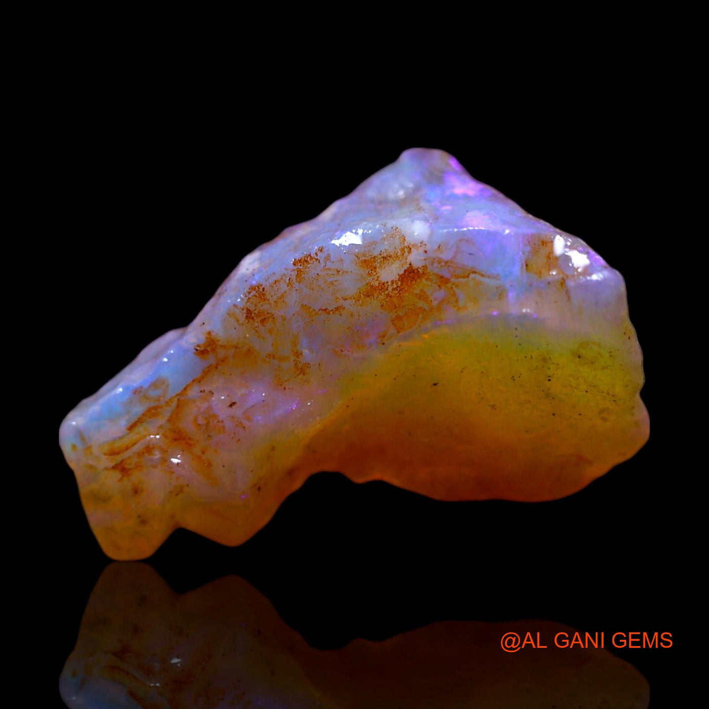 3.00 Cts Natural Australian Fire Opal Loose Gemstone Fancy Rough 17x11x5 mm RF-441