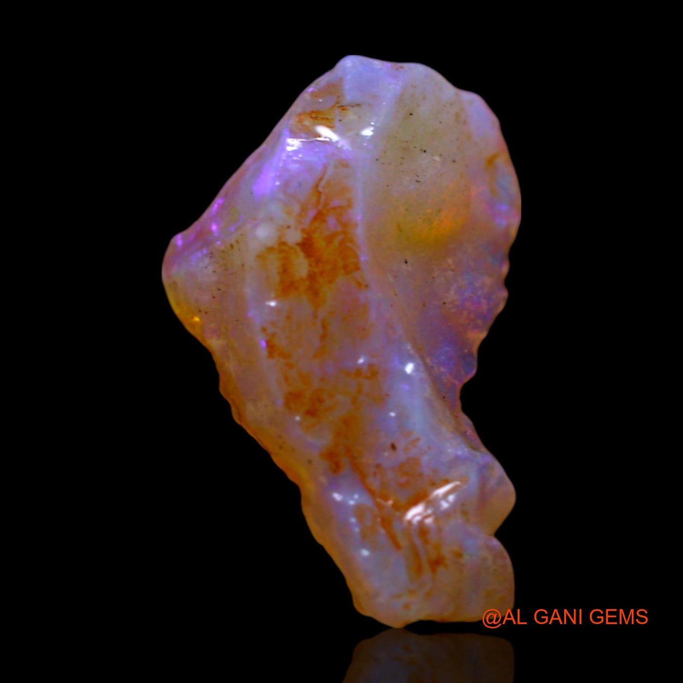 3.00 Cts Natural Australian Fire Opal Loose Gemstone Fancy Rough 17x11x5 mm RF-441