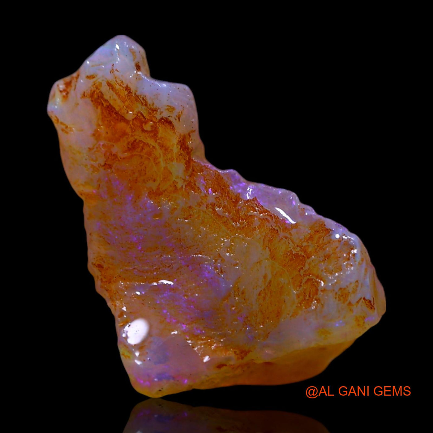 3.00 Cts Natural Australian Fire Opal Loose Gemstone Fancy Rough 17x11x5 mm RF-441