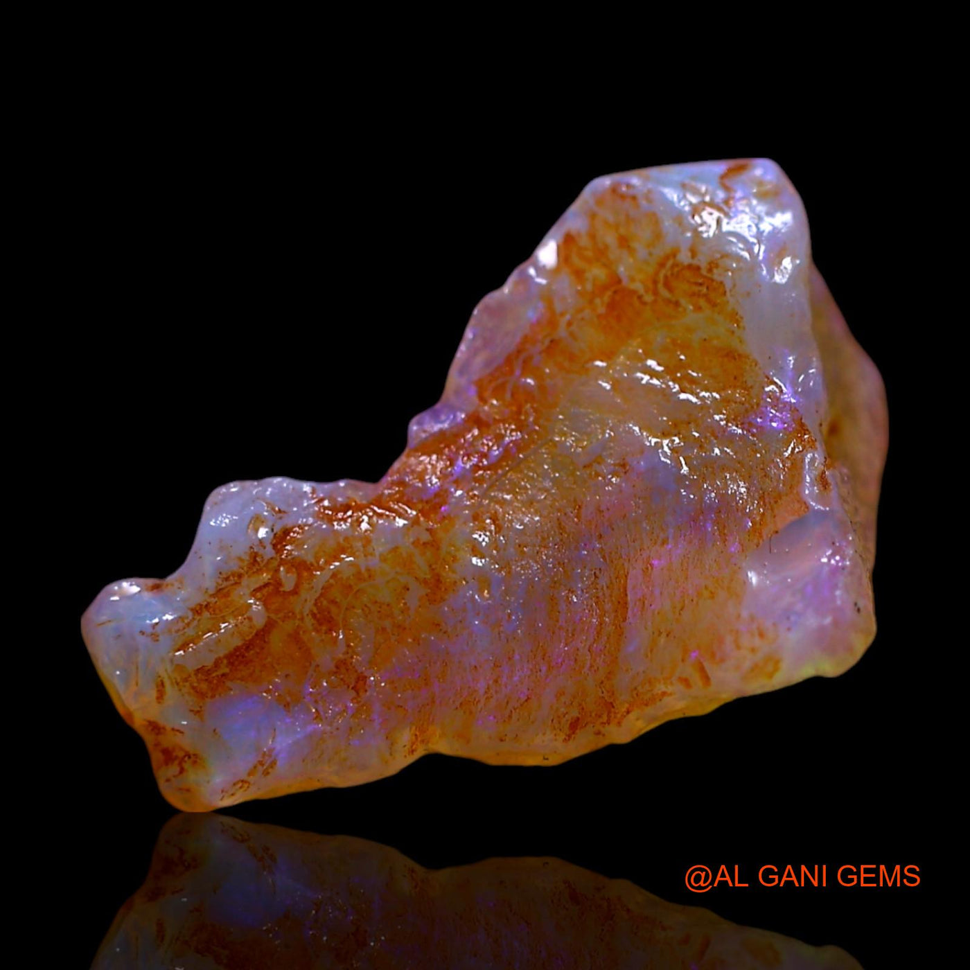 3.00 Cts Natural Australian Fire Opal Loose Gemstone Fancy Rough 17x11x5 mm RF-441