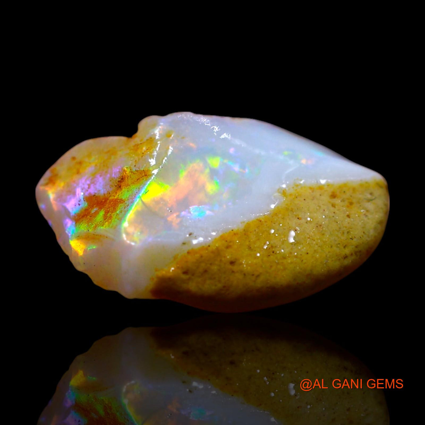 4.00 Cts Natural Australian Fire Opal Loose Gemstone Fancy Rough 15x9x7 mm RF-443