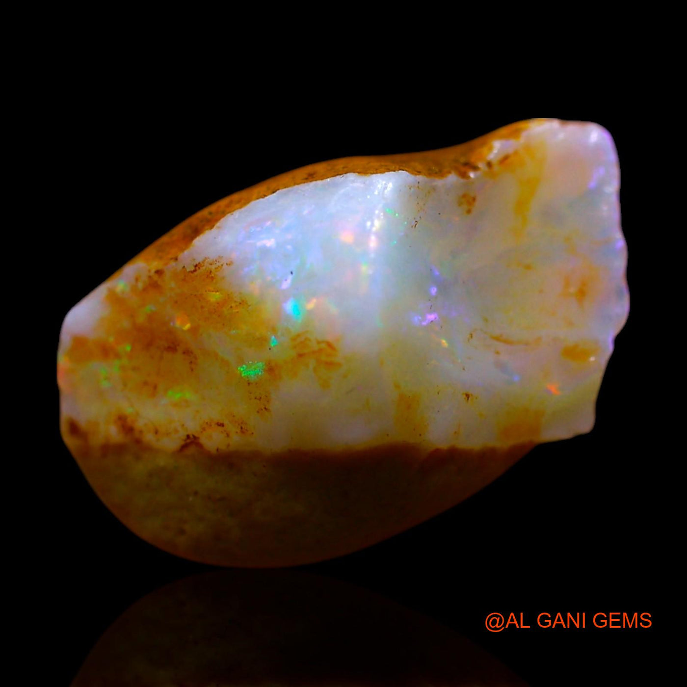 4.00 Cts Natural Australian Fire Opal Loose Gemstone Fancy Rough 15x9x7 mm RF-443