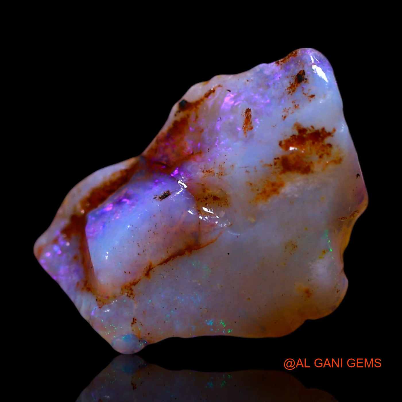 Natural Fire Opal Gemstone 3.00 Cts Loose Fancy Rough From Australia 15x11x5 mm RF-446