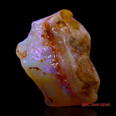 Natural Fire Opal Gemstone 3.00 Cts Loose Fancy Rough From Australia 15x11x5 mm RF-446