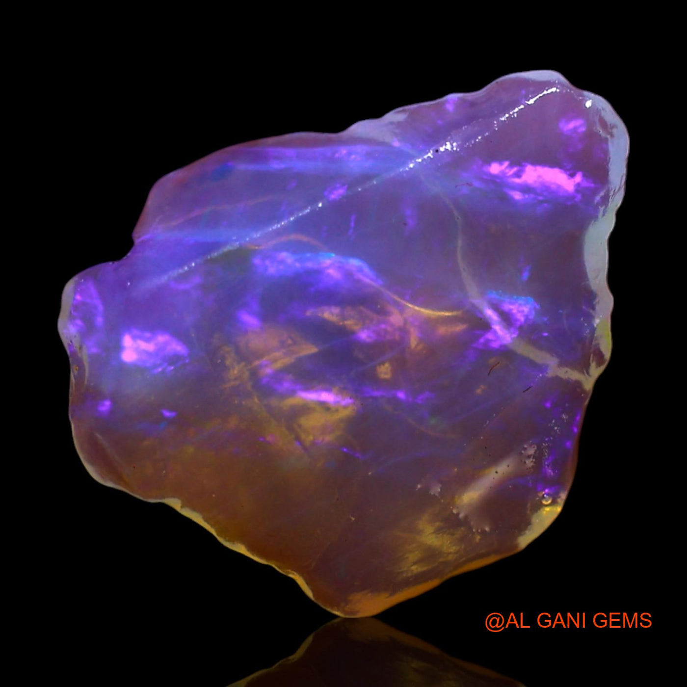 2.00 Cts Natural Australian Fire Opal Loose Gemstone Fancy Rough 14x12x3 mm RF-453